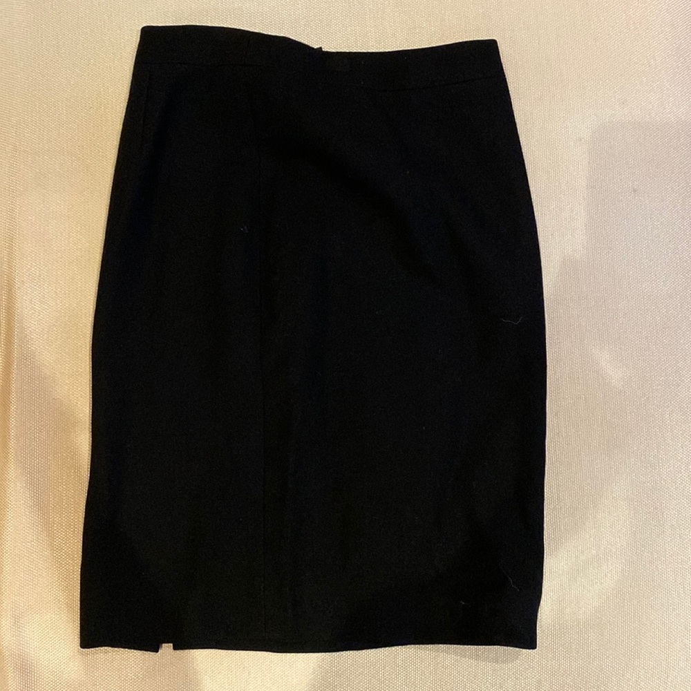 Black J.Crew wool No 2 pencil skirt